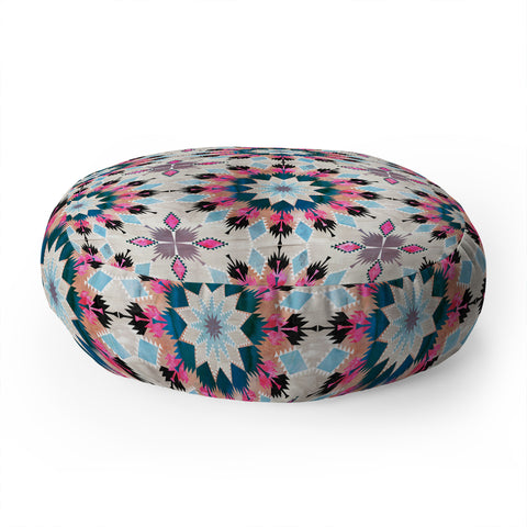 Schatzi Brown Kilim Kind Mandala A Floor Pillow Round