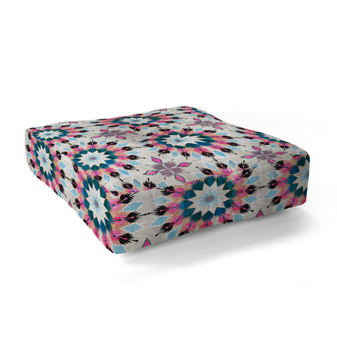 Schatzi Brown Kilim Kind Mandala A Floor Pillow Square