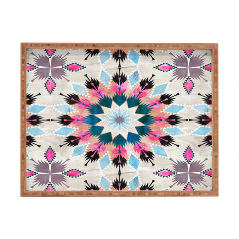 Schatzi Brown Kilim Kind Mandala A Rectangular Tray
