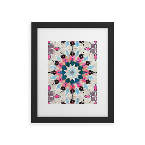 Schatzi Brown Kilim Kind Mandala A Framed Art Print