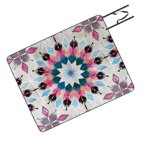 Schatzi Brown Kilim Kind Mandala A Picnic Blanket