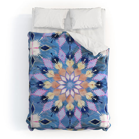 Schatzi Brown Kilim Kind Mandala B Duvet Cover