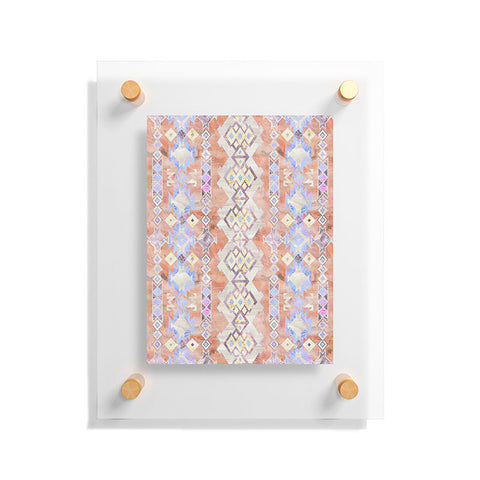 Schatzi Brown Kilim Kind Peach Floating Acrylic Print