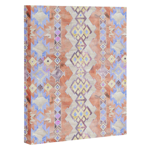 Schatzi Brown Kilim Kind Peach Art Canvas