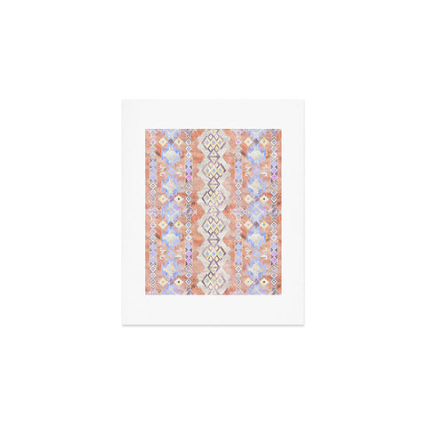 Schatzi Brown Kilim Kind Peach Art Print