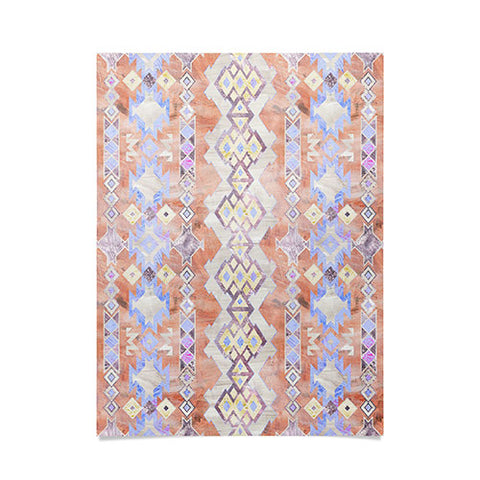 Schatzi Brown Kilim Kind Peach Poster