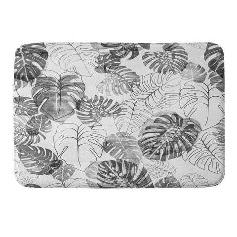 Schatzi Brown Kona Tropic black white Memory Foam Bath Mat