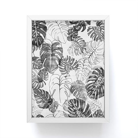 Schatzi Brown Kona Tropic black white Framed Mini Art Print