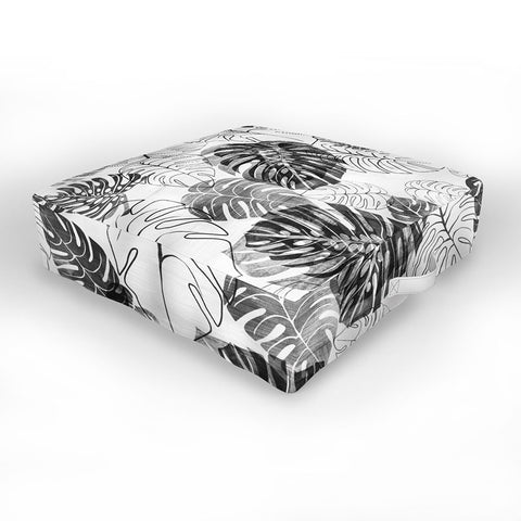 Schatzi Brown Kona Tropic black white Outdoor Floor Cushion