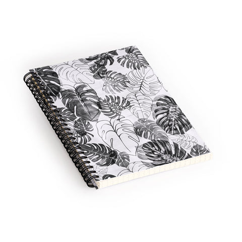 Schatzi Brown Kona Tropic black white Spiral Notebook