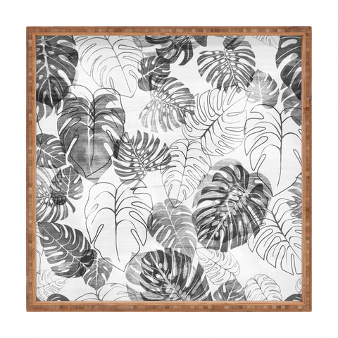 Schatzi Brown Kona Tropic black white Square Tray