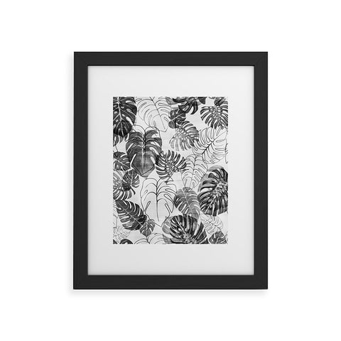 Schatzi Brown Kona Tropic black white Framed Art Print