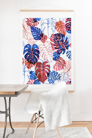 Schatzi Brown Kona Tropic Red Blue Art Print And Hanger