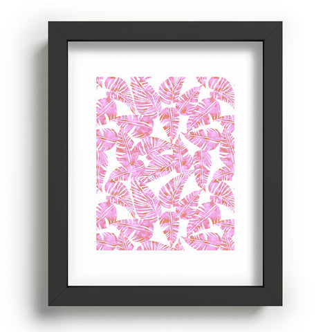 Schatzi Brown Lani Kai Leaf Pink Recessed Framing Rectangle