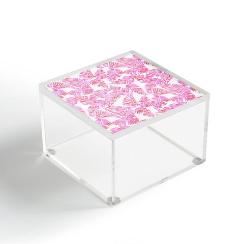 Schatzi Brown Lani Kai Leaf Pink Acrylic Box