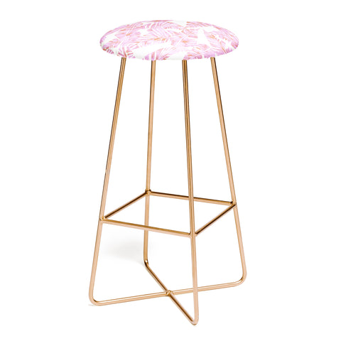 Schatzi Brown Lani Kai Leaf Pink Bar Stool