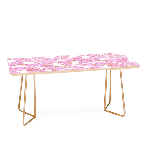 Schatzi Brown Lani Kai Leaf Pink Coffee Table