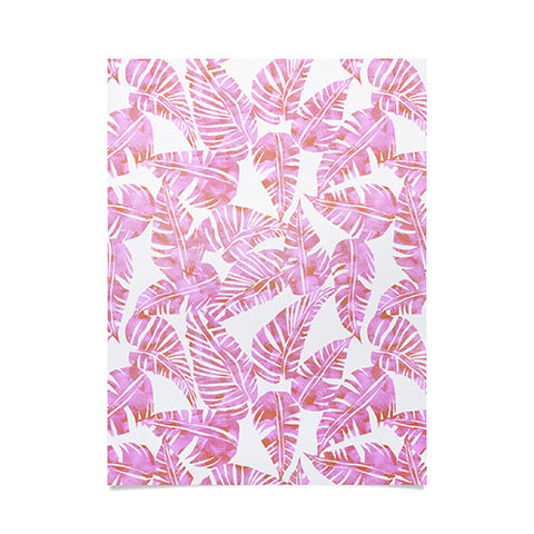 Schatzi Brown Lani Kai Leaf Pink Poster