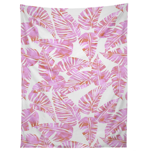Schatzi Brown Lani Kai Leaf Pink Tapestry