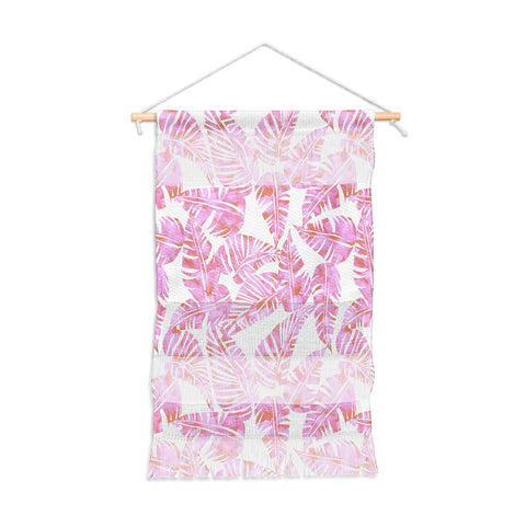 Schatzi Brown Lani Kai Leaf Pink Wall Hanging Portrait