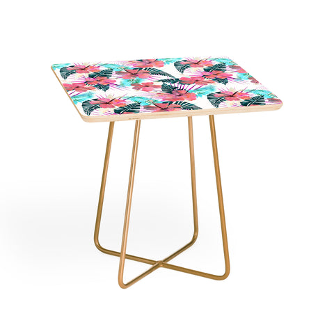 Schatzi Brown Lani Kai White Square Side Table