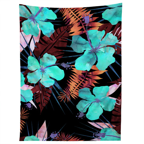 Schatzi Brown Lanikai Tropical Midnight Tapestry