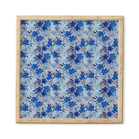 Schatzi Brown Leila Floral Bluebell Framed Wall Art