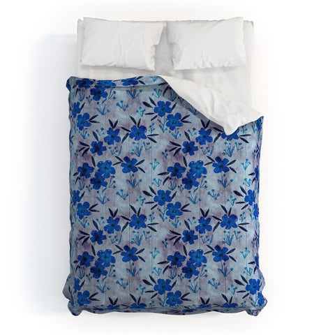 Schatzi Brown Leila Floral Bluebell Comforter