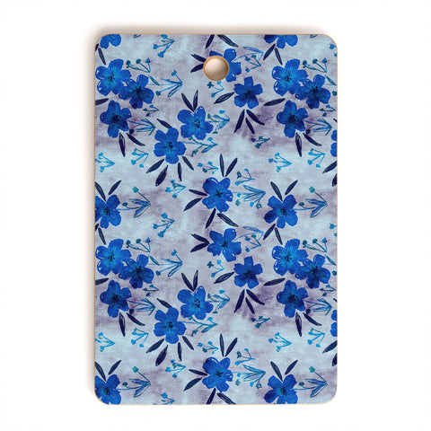 Schatzi Brown Leila Floral Bluebell Cutting Board Rectangle