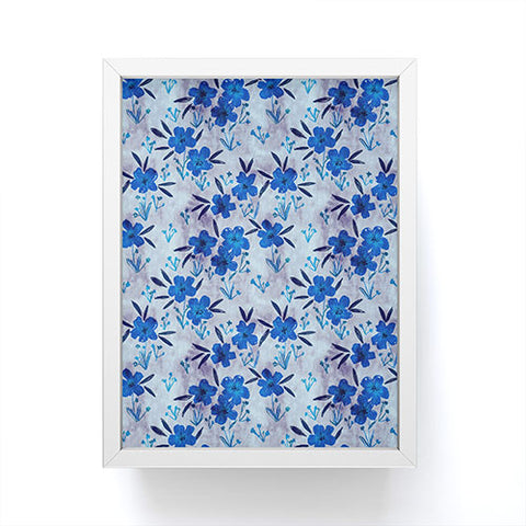 Schatzi Brown Leila Floral Bluebell Framed Mini Art Print