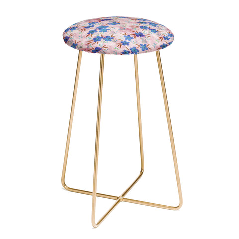 Schatzi Brown Leila Floral Pink Counter Stool