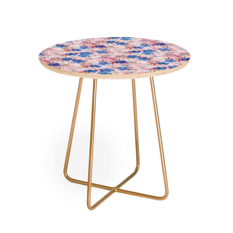 Schatzi Brown Leila Floral Pink Round Side Table