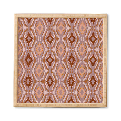 Schatzi Brown Leila Ikat Harvest Framed Wall Art
