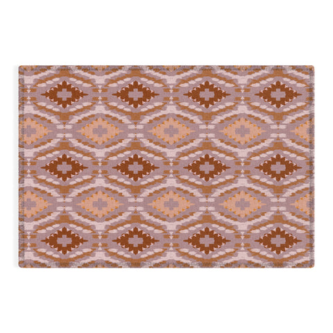 Schatzi Brown Leila Ikat Harvest Outdoor Rug