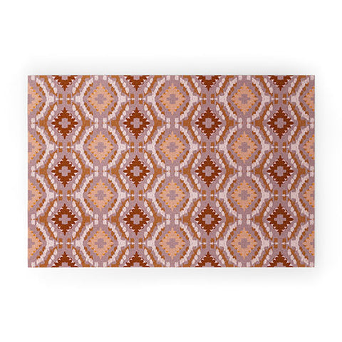 Schatzi Brown Leila Ikat Harvest Welcome Mat