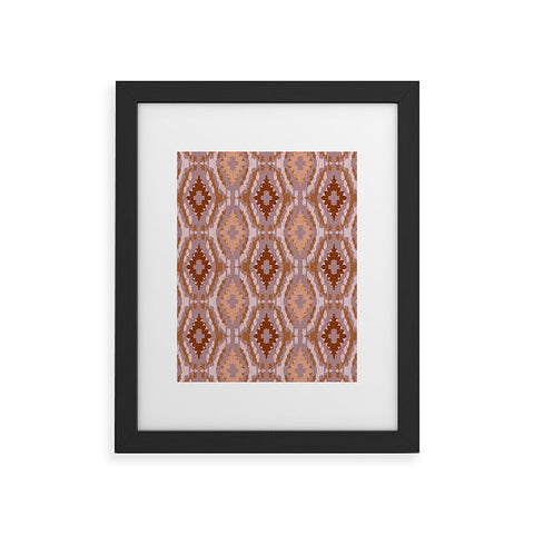Schatzi Brown Leila Ikat Harvest Framed Art Print