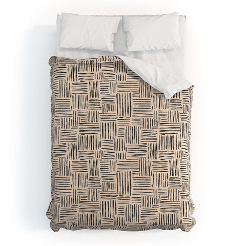 Schatzi Brown Leila Marks Cream Duvet Cover