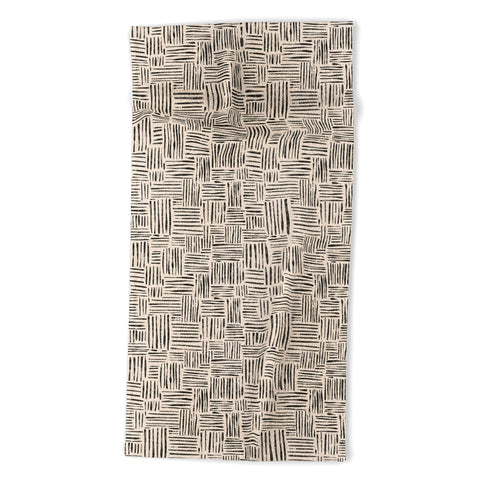 Schatzi Brown Leila Marks Cream Beach Towel