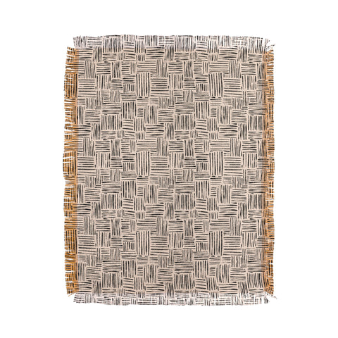 Schatzi Brown Leila Marks Cream Throw Blanket