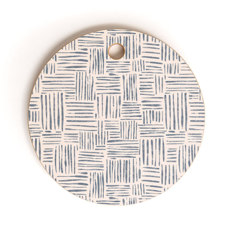 Schatzi Brown Leila Marks Ivory Cutting Board Round