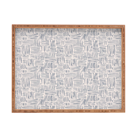 Schatzi Brown Leila Marks Ivory Rectangular Tray