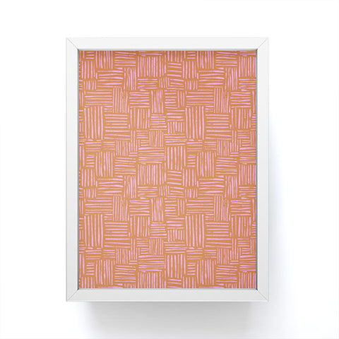 Schatzi Brown Leila Marks Orange Framed Mini Art Print