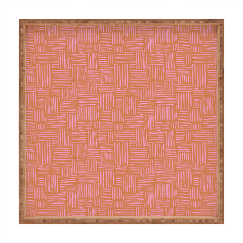Schatzi Brown Leila Marks Orange Square Tray