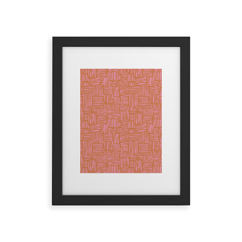 Schatzi Brown Leila Marks Orange Framed Art Print