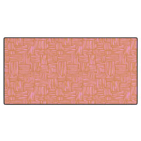 Schatzi Brown Leila Marks Orange Desk Mat