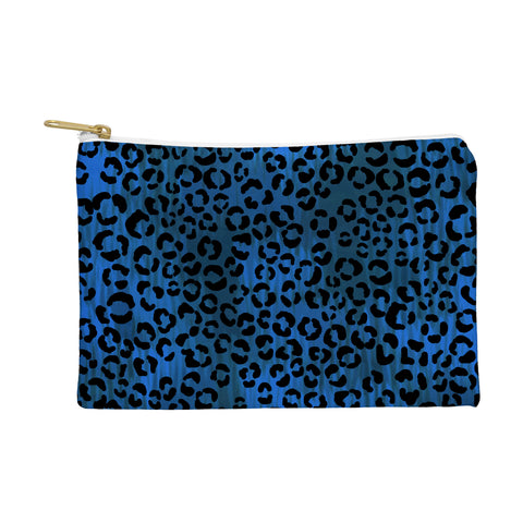 Schatzi Brown Leopard Blue Pouch