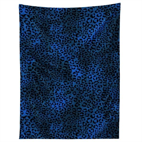 Schatzi Brown Leopard Blue Tapestry