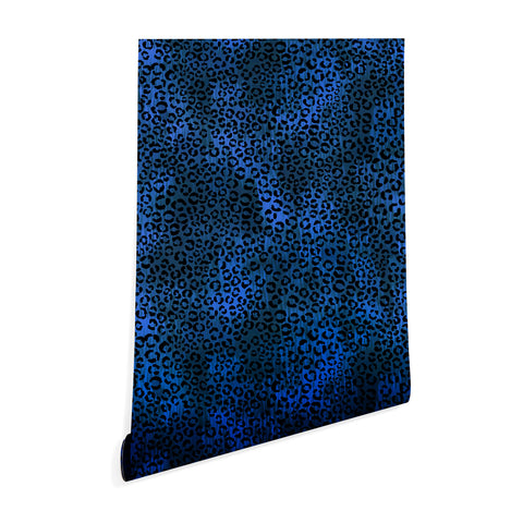 Schatzi Brown Leopard Blue Wallpaper