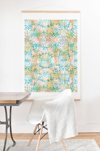 Schatzi Brown Leopard Pattern Snow Art Print And Hanger