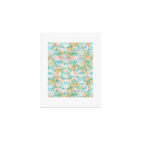Schatzi Brown Leopard Pattern Snow Art Print